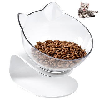 Anti-Slip Cat Dish Tilted Pet Feeder